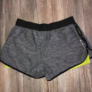 Layer 8 Running Shorts-Size M-Gray Space Dye